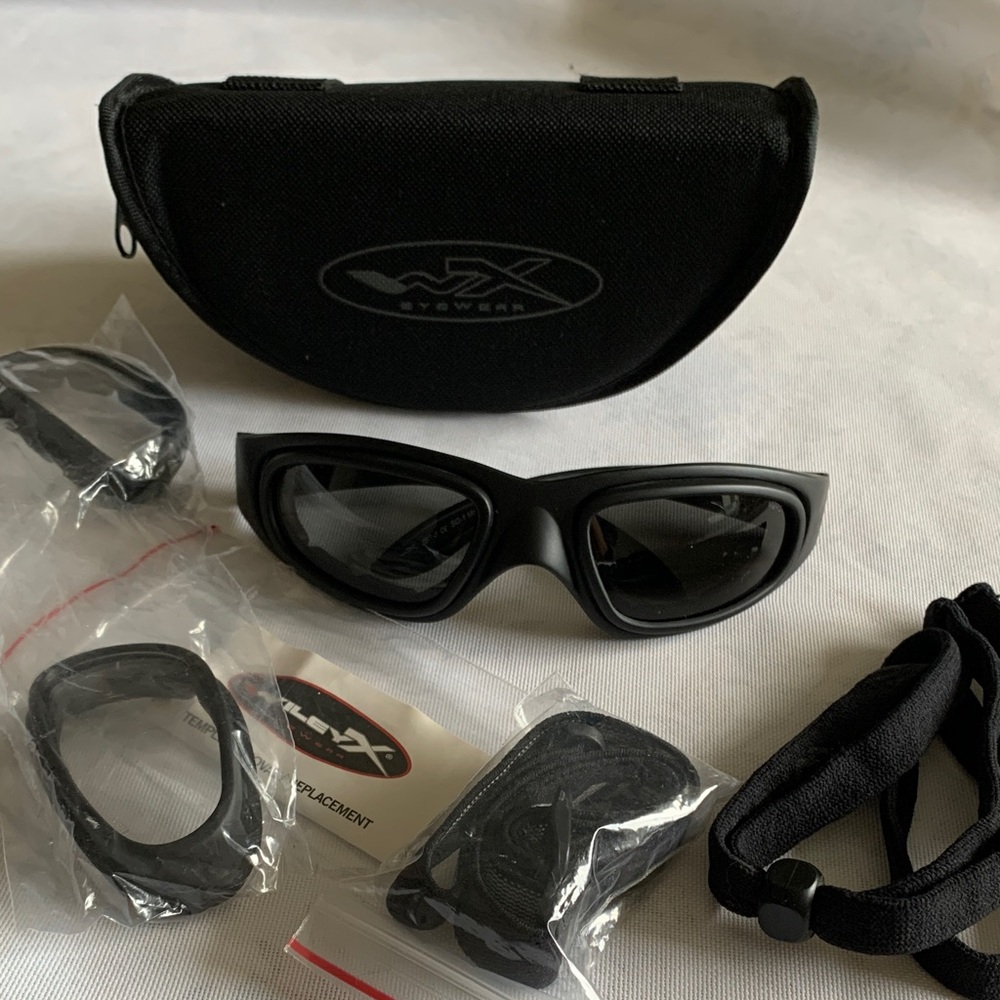 Wiley X  WX Z 87-2  SG-1  Black safety sunglasses made in Italy